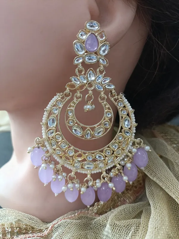 Vinakshi_Lavender_Gold_Plated_Chandbalies_Earrings