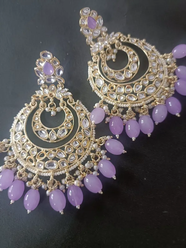 Vinakshi_Lavender_Gold_Plated_Chandbalies_Earrings