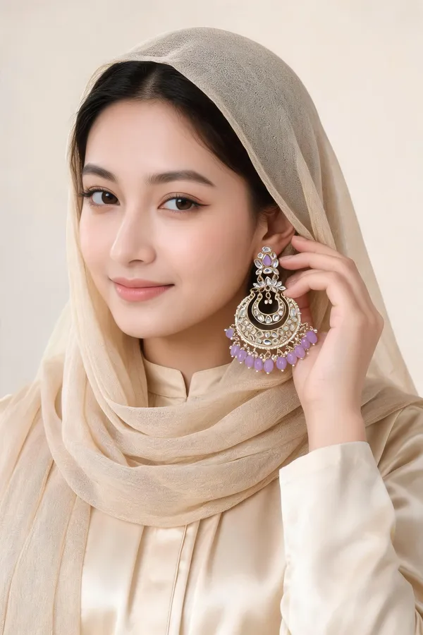 Vinakshi_Lavender_Gold_Plated_Chandbalies_Earrings