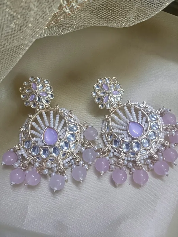 Laysha_Lavender_Gold_Plated_Chandbalies_Earrings