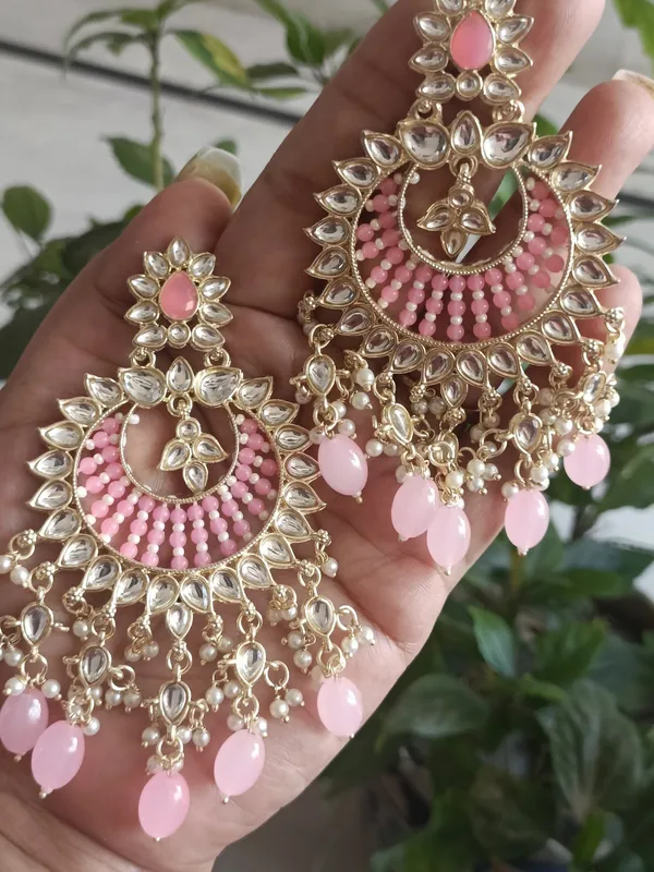 Pihu_Pink_Gold_Plated_Chandbalies_Earrings