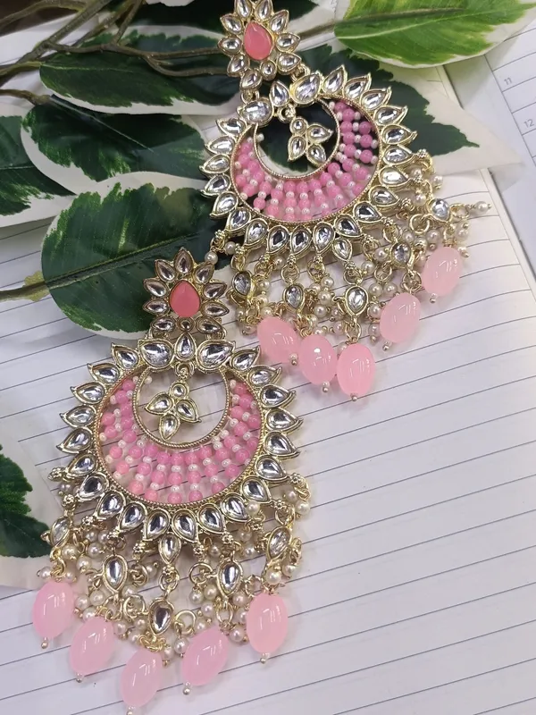 Pihu_Pink_Gold_Plated_Chandbalies_Earrings