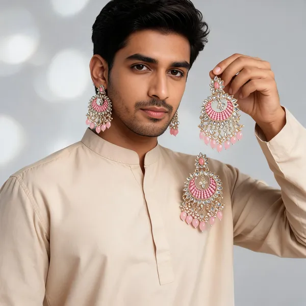 Pihu_Pink_Gold_Plated_Chandbalies_Earrings