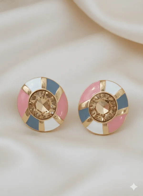 Juhi_Pink_Stud_Earrings