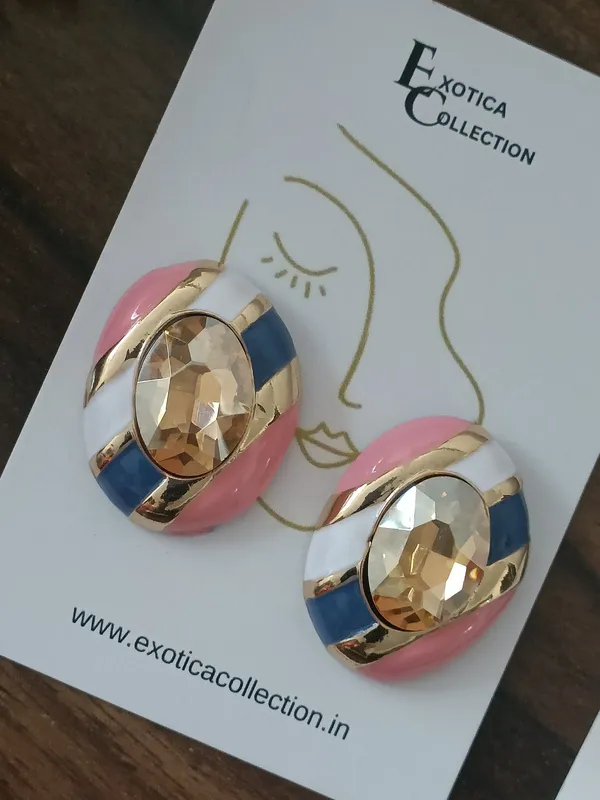 Juhi_Pink_Stud_Earrings
