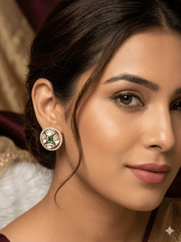 Celeste_Sparkle_Green_Stud_Earrings