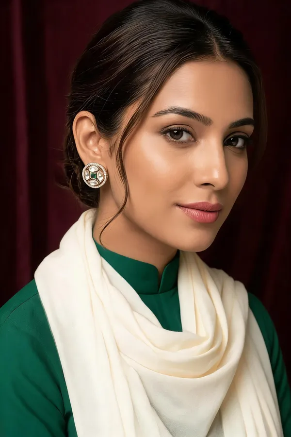 Celeste_Sparkle_Green_Stud_Earrings
