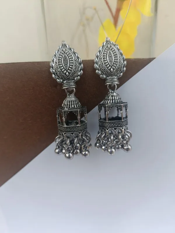 Oxidised_Ghumki_Earrings