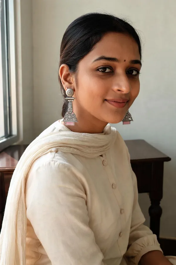 Yamini_Oxidized_Pink_Earrings
