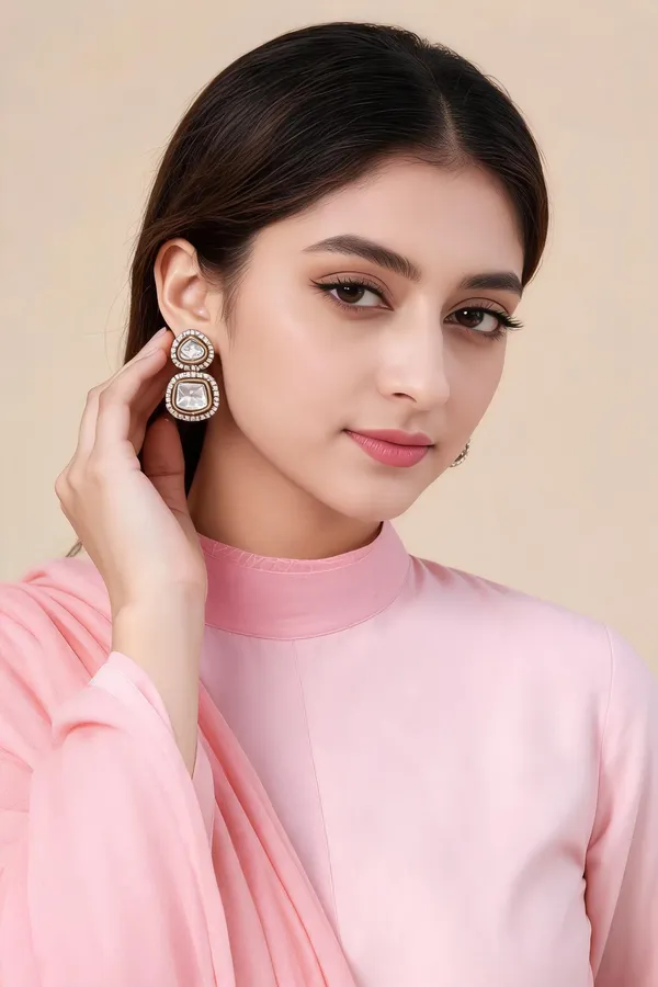 Parinita_Gold_Plated_Polki_Earrings