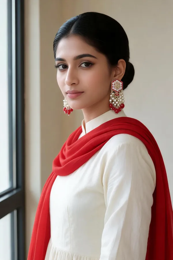Raaina_Trendy_Red_Earrings