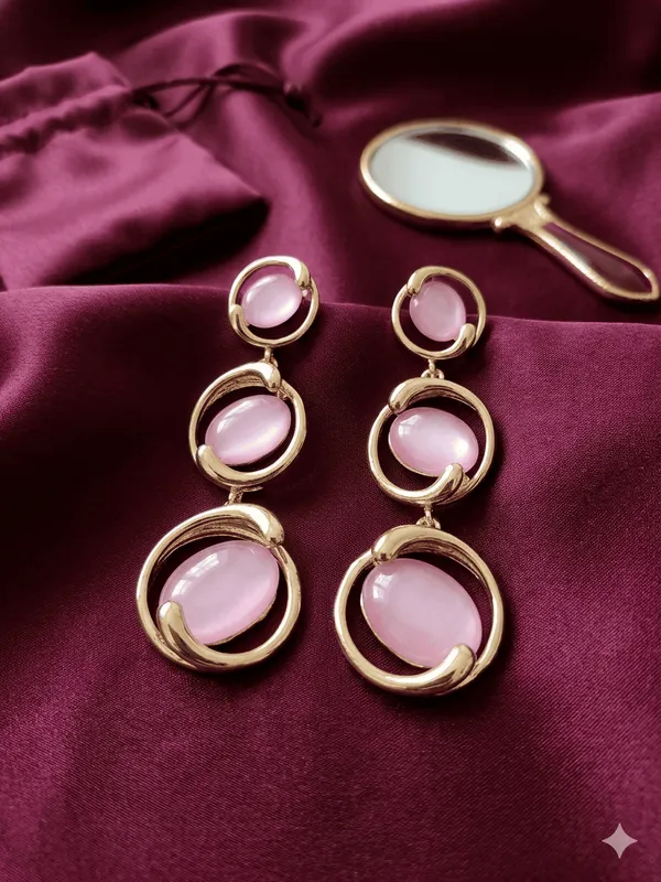 Jade_Bloom_Circle_Drop_Pink_Earrings