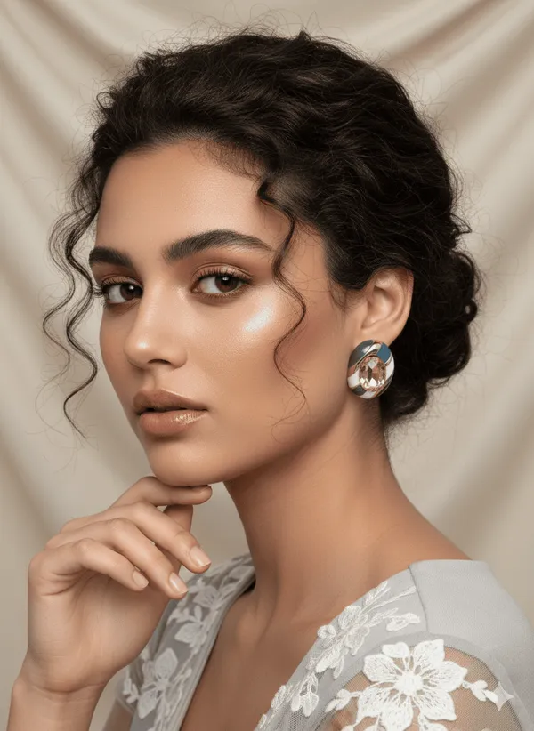 Candy_Luxe_Oval_Blue_Stud_Earrings