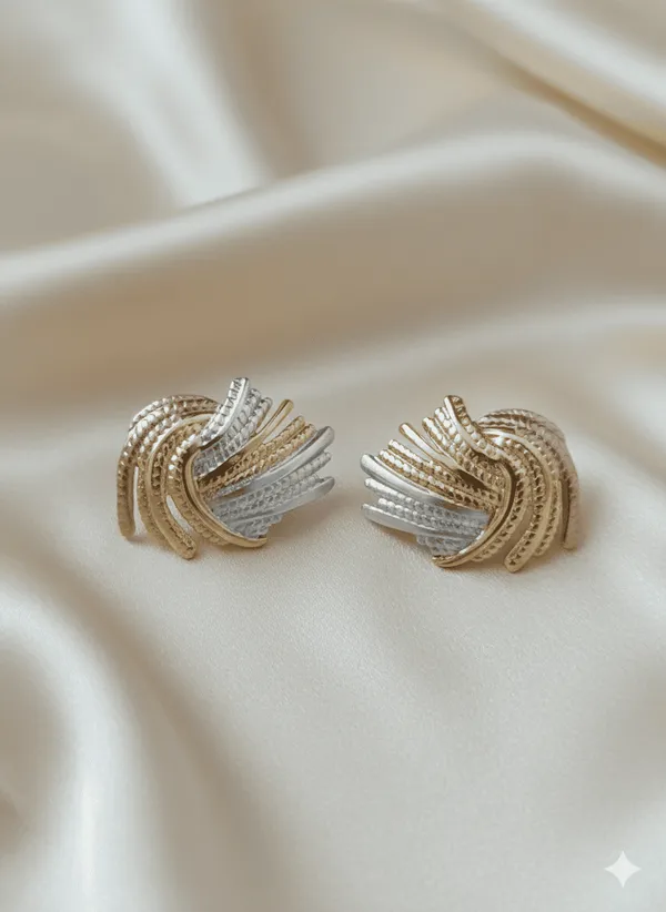 Twilight_Twist_Tri-Tone_Stud_Earrings