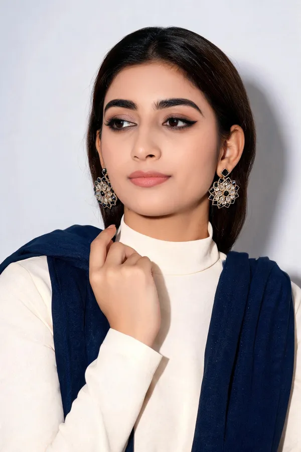 Aanya_Gold_Polished_Black_Earrings