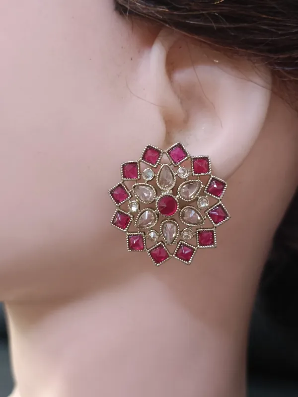 Aanya_Gold_Polished_Ruby_Earrings