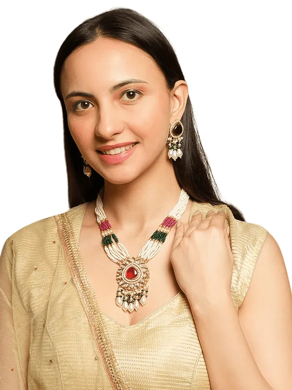 Sanchita_Maroon_Gold_Plated_Long_Necklace_Set