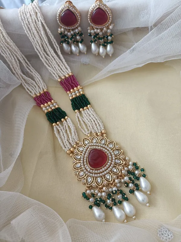 Sanchita_Maroon_Gold_Plated_Long_Necklace_Set