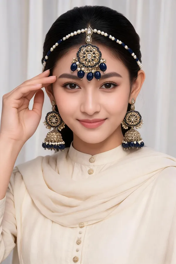 Bela_Blue_Maangtika_Set