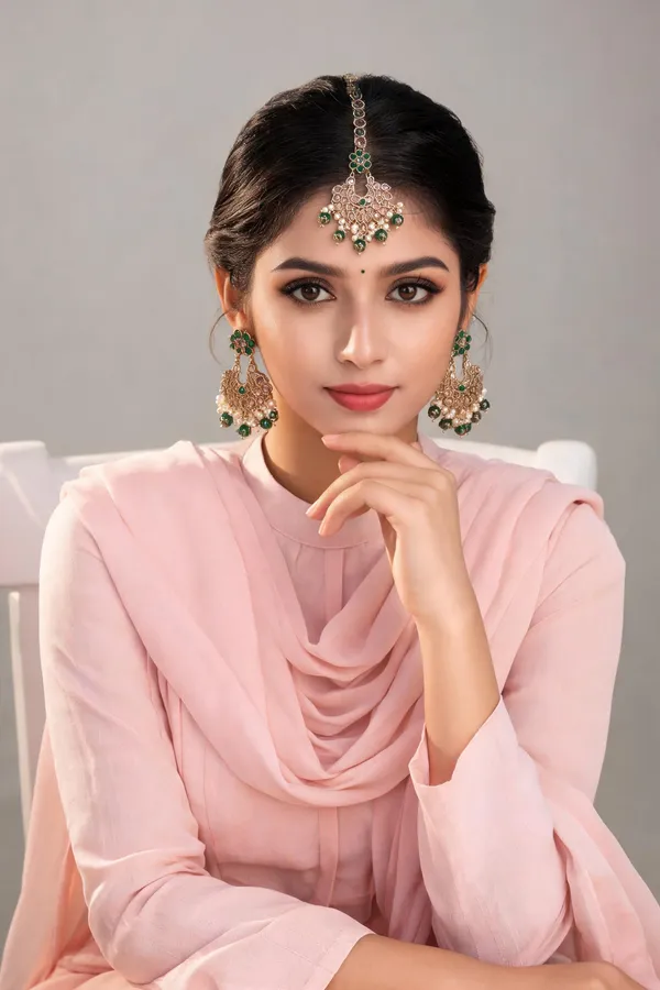 Emerald_Green_Maangtika_Set
