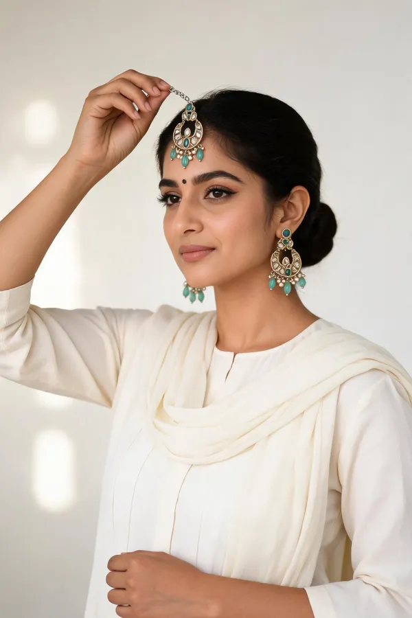 Aarohi_Mint_Green_Maangtika_Set