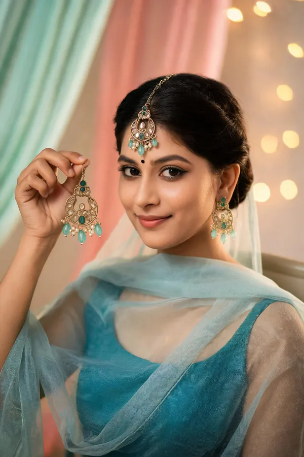 Aarohi_Mint_Green_Maangtika_Set