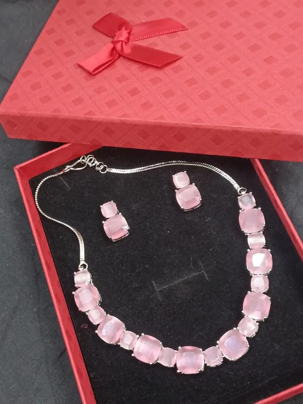 Zade_American_Diamond_Pink_Necklace_Set