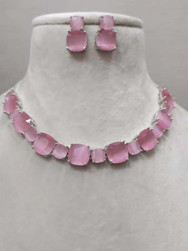 Zade_American_Diamond_Pink_Necklace_Set