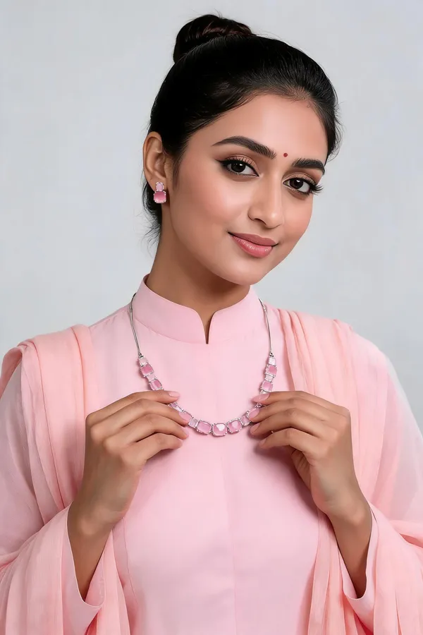 Zade_American_Diamond_Pink_Necklace_Set