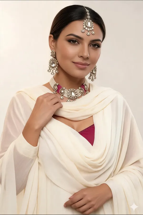 Royal_Pink_Bloom_Polki_Necklace_Set_with_Maang_Tikka