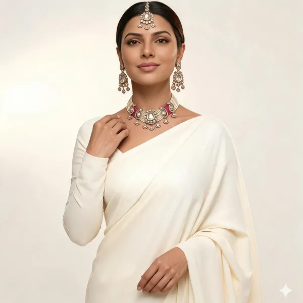 Royal_Pink_Bloom_Polki_Necklace_Set_with_Maang_Tikka