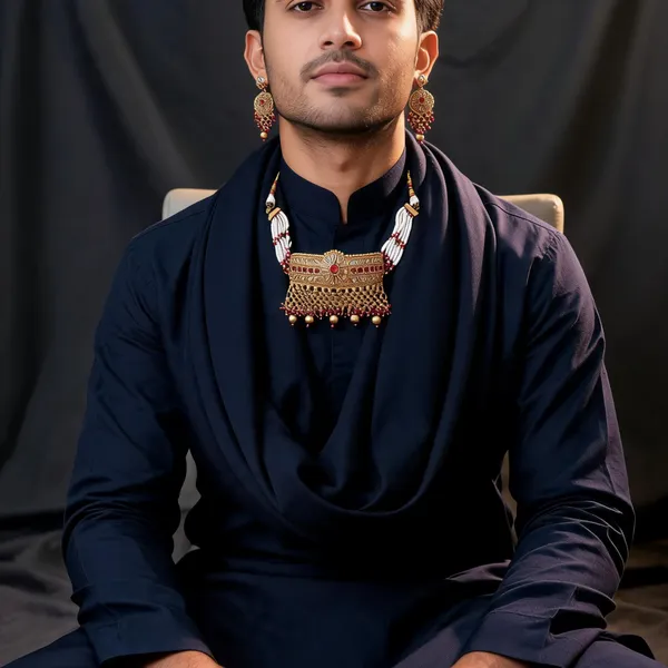 Bhavika_Gold_Plated_Choker_Necklace_Set