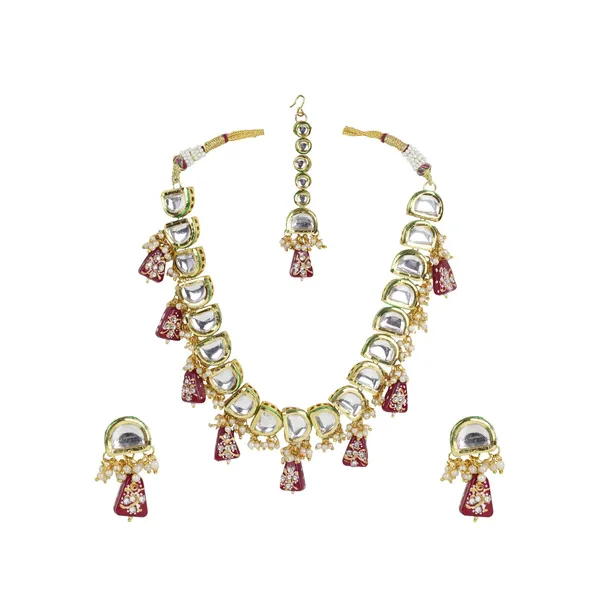 Rani_Varunya_Ethnic_Kundan_Necklace_Set-_Maroon