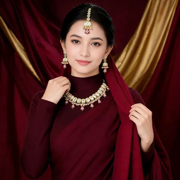 Rani_Varunya_Ethnic_Kundan_Necklace_Set-_Maroon