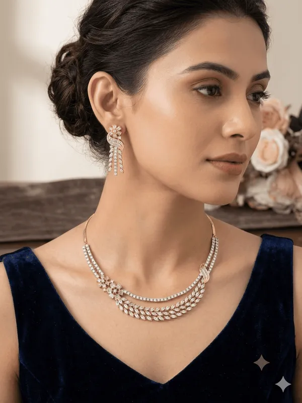 Celeste_Bloom_Floral_Gold_Polished_Necklace_Set