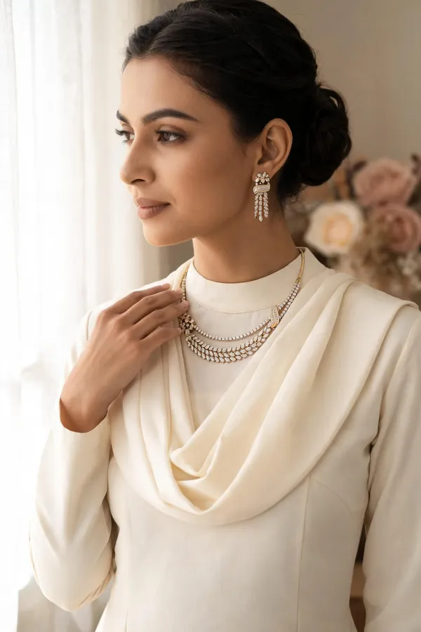 Celeste_Bloom_Floral_Gold_Polished_Necklace_Set