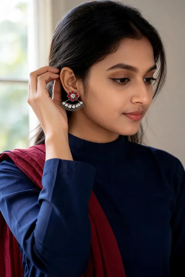 Zoya_Oxidised_Earring