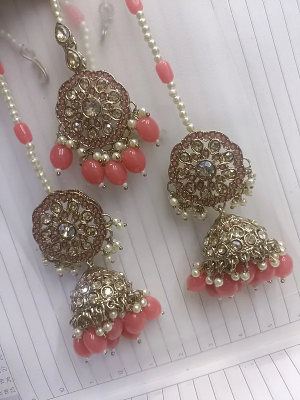 Palak_Peach_Maangtika_Set