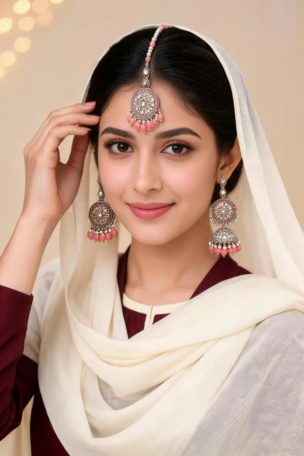Palak_Peach_Maangtika_Set