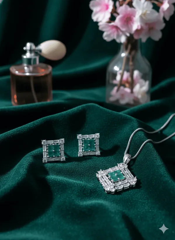 Royal_Amethyst_Spark_Green_Pendant_Set