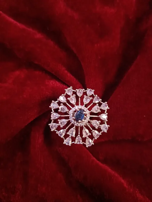 Sparkle_Blue_American_Diamond_Ring
