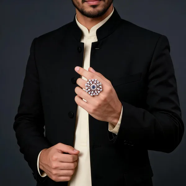 Sparkle_Blue_American_Diamond_Ring