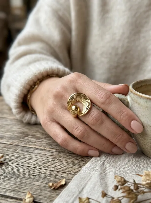 Gold-Tone_Textured_Statement_Ring_for_Women