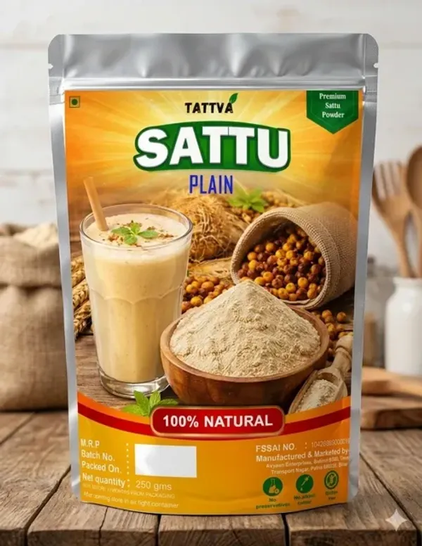 Tattva_Plain_Roasted_Bengal_Gram_Sattu_Flour_500G_Pack_Of_2