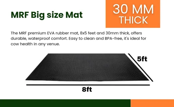 Mrf_Cow_Mat_8_X_5_Feet_30_Mm_Thick_Waterproof_And_Easy_To_Clean_Pure_Eva_Rubber_Mat