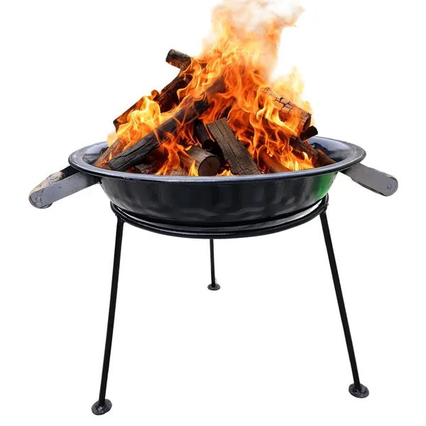 Dhara_Steel_Elevated_Stand_Fire_Pit_For_Garden_Bbq_Patio_Heater_Camping_Black_Round_Metal_Wood_Charcoal