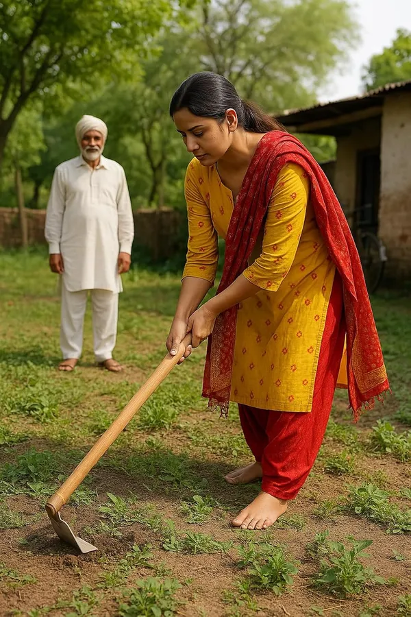 Slicemaster_By_Dhara_9_Inch_Stainless_Steel_Garden_Hoe_Tool_4_Wide_Sharp_Blade_With_Wooden_Handle_For_Weeding_Scrapping_Grass_Cutting_Soil_Tilling_Farming_Use