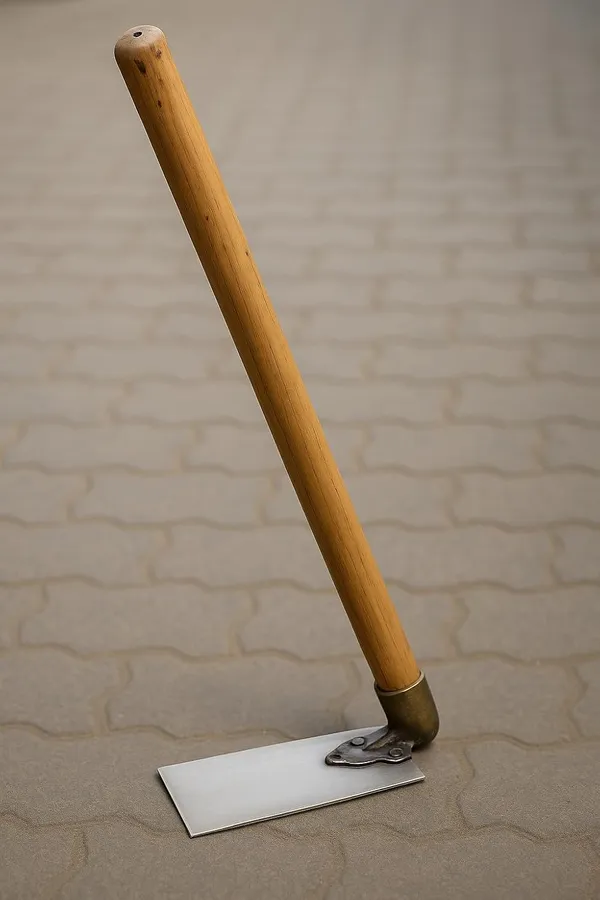 Slicemaster_By_Dhara_9_Inch_Stainless_Steel_Garden_Hoe_Tool_4_Wide_Sharp_Blade_With_Wooden_Handle_For_Weeding_Scrapping_Grass_Cutting_Soil_Tilling_Farming_Use