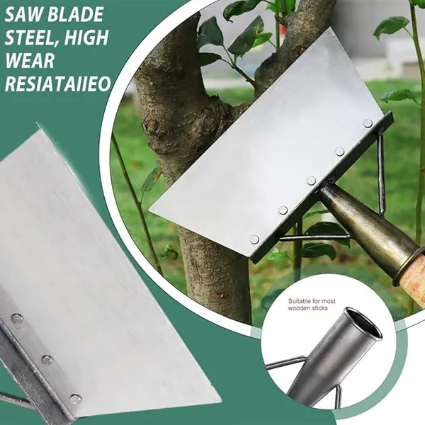 Scrapemaster_By_Dhara_High_Carbon_Steel_Gardening_Scraper_Tool_Sharp_Heavy_Duty_Blade_For_Soil_Peeling_And_Weeding_Extendable_Pipe_Mount_Diy_Handle_Fitting_Kit_And_Bolts_Without_Handle