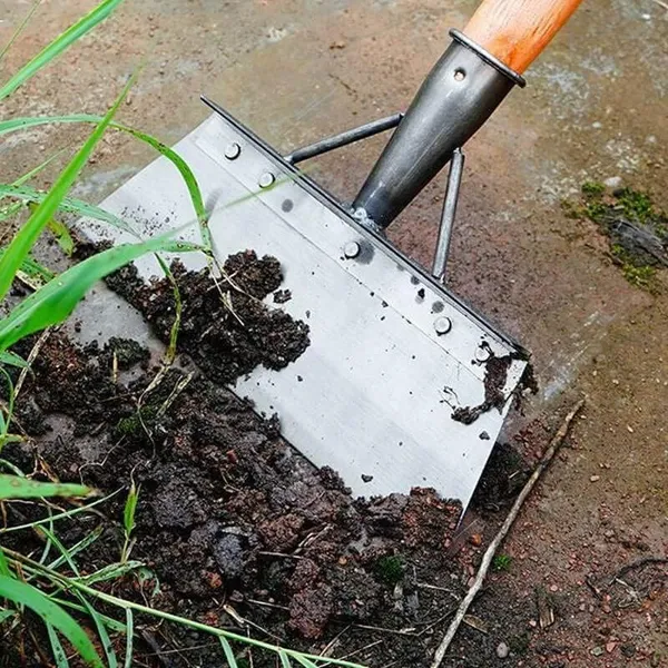 Scrapemaster_By_Dhara_High_Carbon_Steel_Gardening_Scraper_Tool_Sharp_Heavy_Duty_Blade_For_Soil_Peeling_And_Weeding_Extendable_Pipe_Mount_Diy_Handle_Fitting_Kit_And_Bolts_Without_Handle